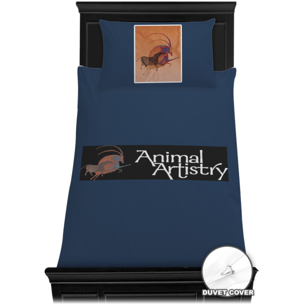 Custom Design - Bedding Set - Twin - Duvet - On Bed