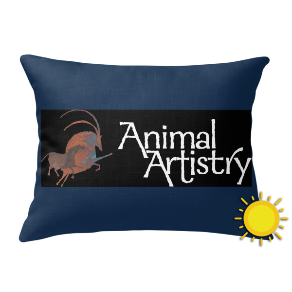 Custom Design Your Own Outdoor Throw Pillow - Rectangular