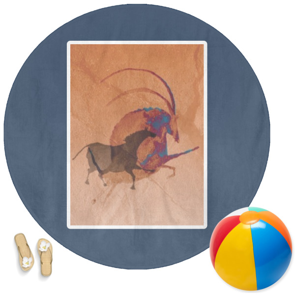 Custom Design Your Own Round Beach Towel