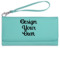 Design Your Own Ladies Leatherette Wallet - Laser Engraved - Teal