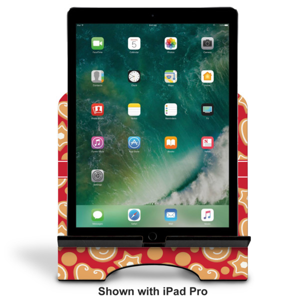Custom Design - Stylized Tablet Stand - Front with ipad