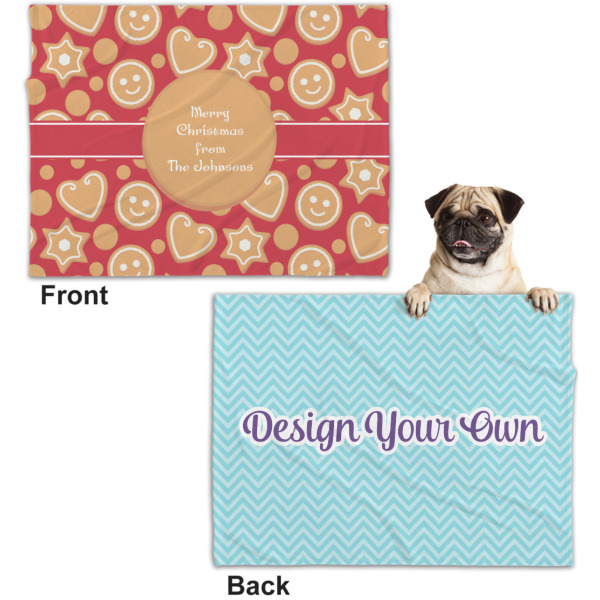 Custom Design - Microfleece Dog Blanket - Regular - Front & Back