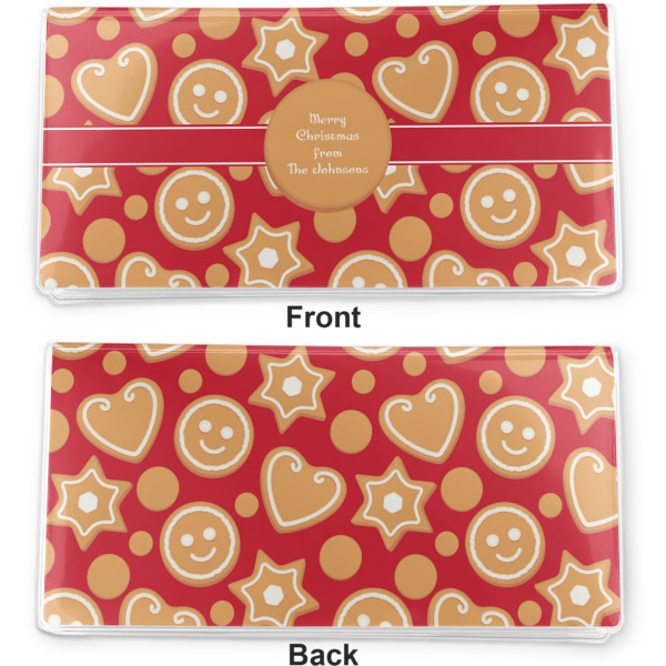 Custom Design - Vinyl Check Book Cover - Front and Back