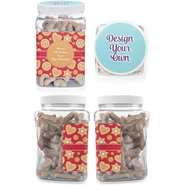 Custom Design - Pet Treat Jar - Multiple Angles