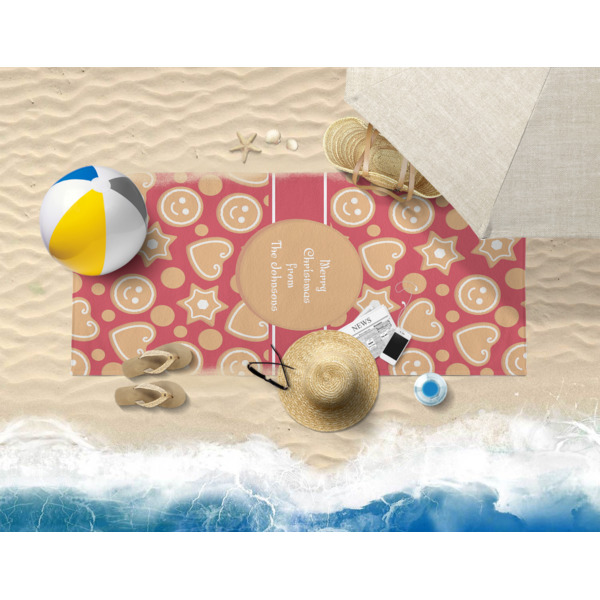Custom Design - Beach Towel - Lifestyle on Beach