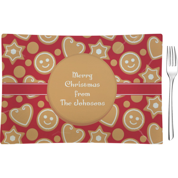 Custom Design Your Own Rectangular Glass Appetizer / Dessert Plate