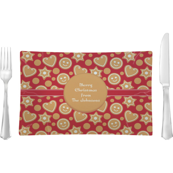 Custom Design Your Own Rectangular Glass Lunch / Dinner Plate