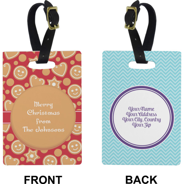 Custom Design - Rectangle Luggage Tag (Front + Back)