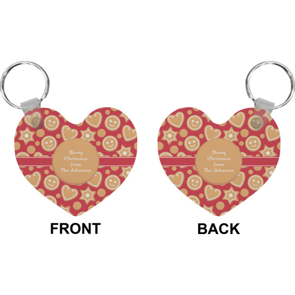 Custom Design - Heart Keychain (Front + Back)