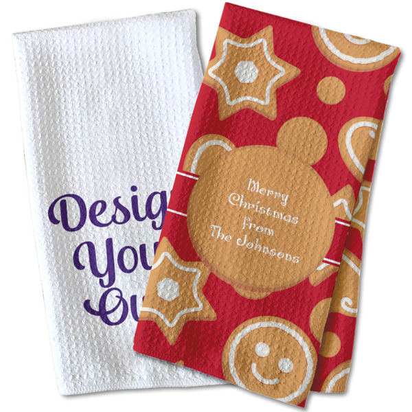Custom Design - Waffle Weave Towels - Two Print Styles