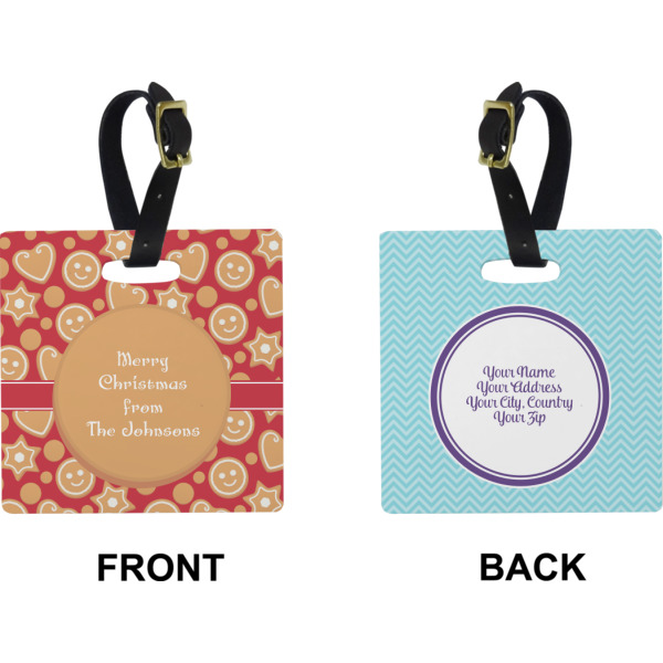 Custom Design - Square Luggage Tag (Front + Back)