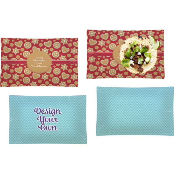 Custom Design - Set of Rectangular Dinner Plates