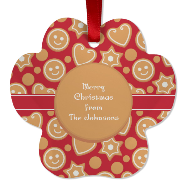 Custom Design - Metal Paw Ornament - Front