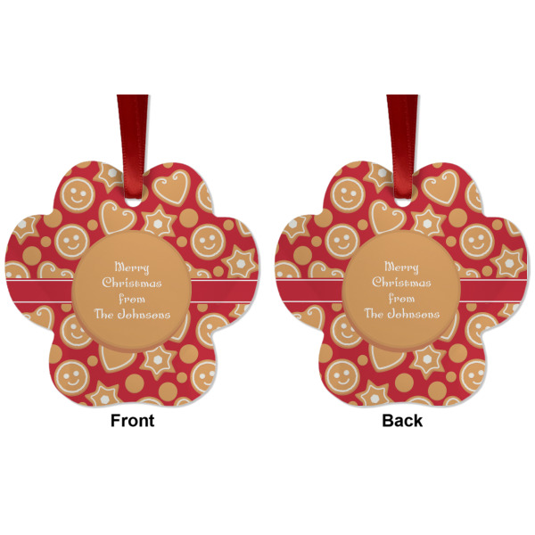 Custom Design - Metal Paw Ornament - Front and Back