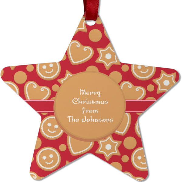 Custom Design - Metal Star Ornament - Front