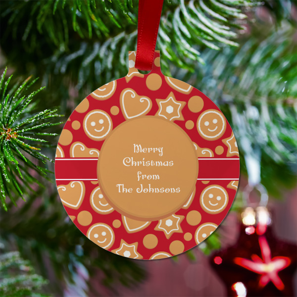 Custom Design - Metal Ball Ornament - Lifestyle