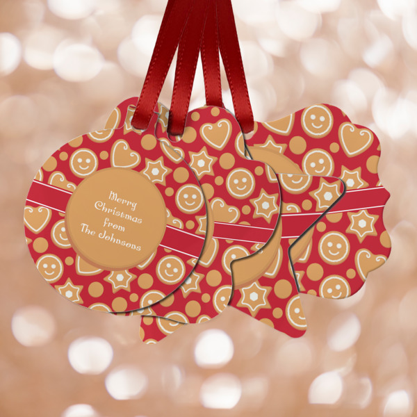 Custom Design Your Own Metal Ornaments - Double-Sided