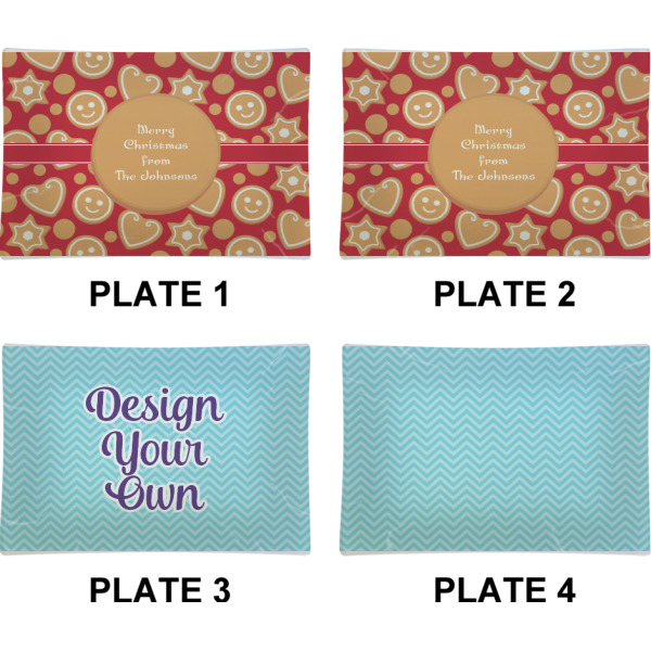 Custom Design - Set of Rectangular Appetizer / Dessert Plates (Approval)