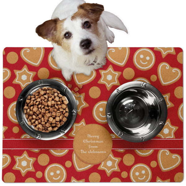 Custom Design - Dog Food Mat - Medium LIFESTYLE