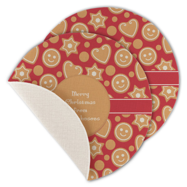 Custom Design - Round Linen Placemats - MAIN (Single Sided)