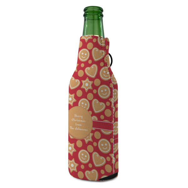 Custom Design - Zipper Bottle Cooler - ANGLE (bottle)