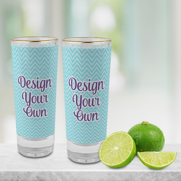 Custom Design - Glass Shot Glass - 2oz - Lifestyle