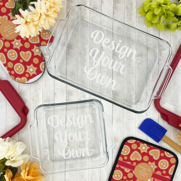 Custom Design - Glass Baking Dish Set - Lifestyle