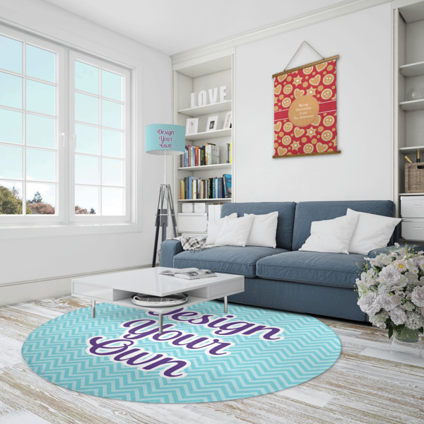 Custom Design - Round Area Rug - IN CONTEXT