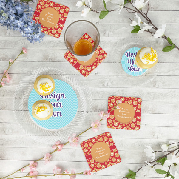 Custom Design - Plastic Party Dinner Plates - In Context