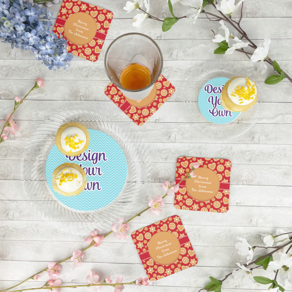 Custom Design - Plastic Party Appetizer & Dessert Plates - In Context