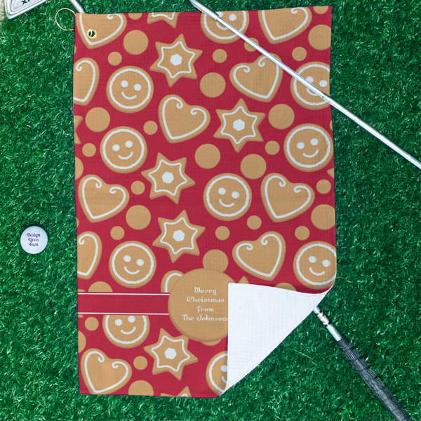 Custom Design - Waffle Weave Golf Towel - In Context