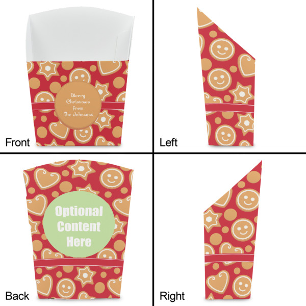 Custom Design - French Fry Favor Box - Front & Back View