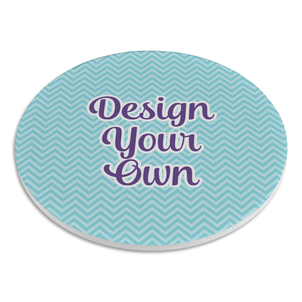 Custom Design - Round Stone Trivet - Angle View