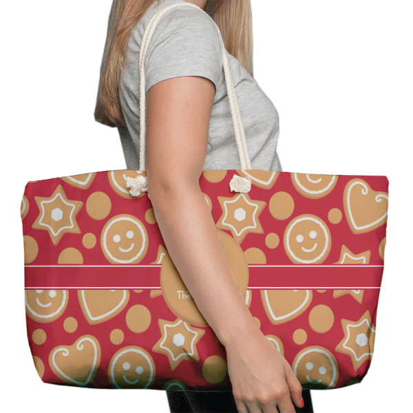 Custom Design - Large Rope Tote Bag - In Context View