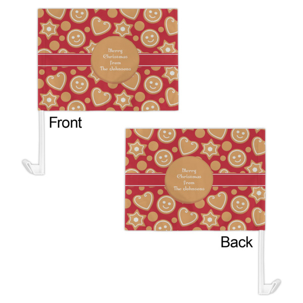 Custom Design - Car Flag - 11" x 8" - Front & Back View