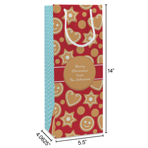 Custom Design - Wine Gift Bag - Dimensions
