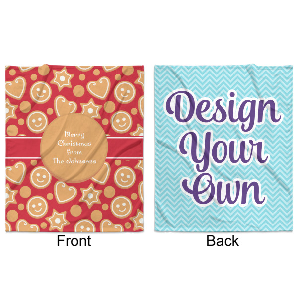 Custom Design - Minky Blanket - 50"x60" - Double Sided - Front & Back