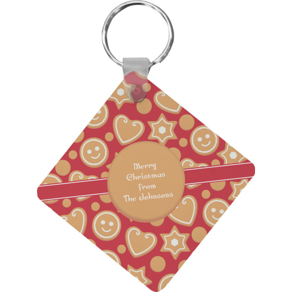 Custom Design Your Own Diamond Plastic Keychain