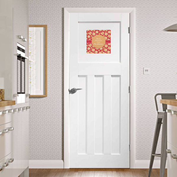 Custom Design - Square Wall Decal on Door