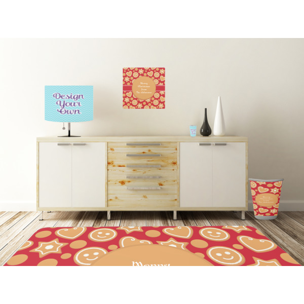 Custom Design - Square Wall Decal Wooden Desk
