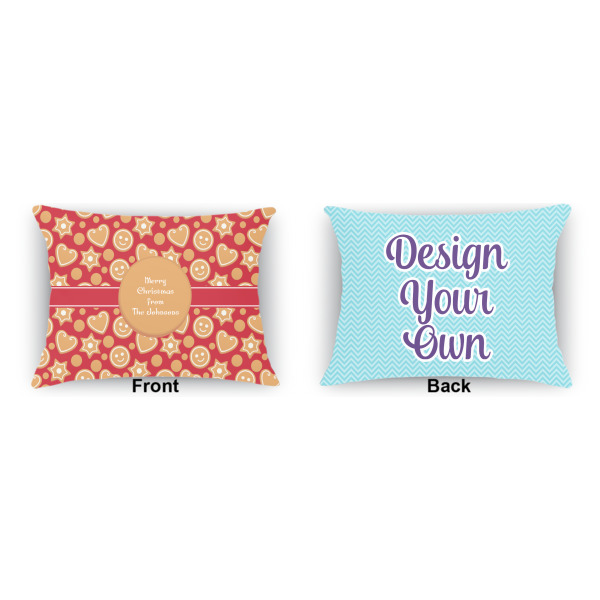 Custom Design - Indoor Rectangular Burlap Pillow (Front and Back)