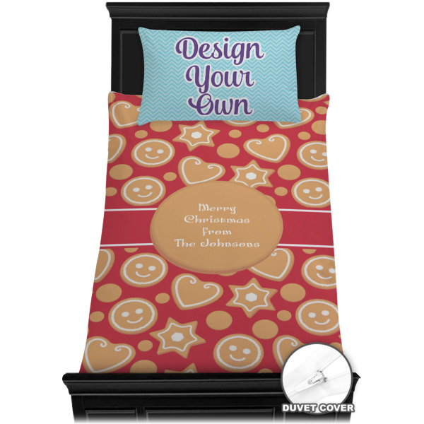 Custom Design - Bedding Set - Twin - Duvet - On Bed