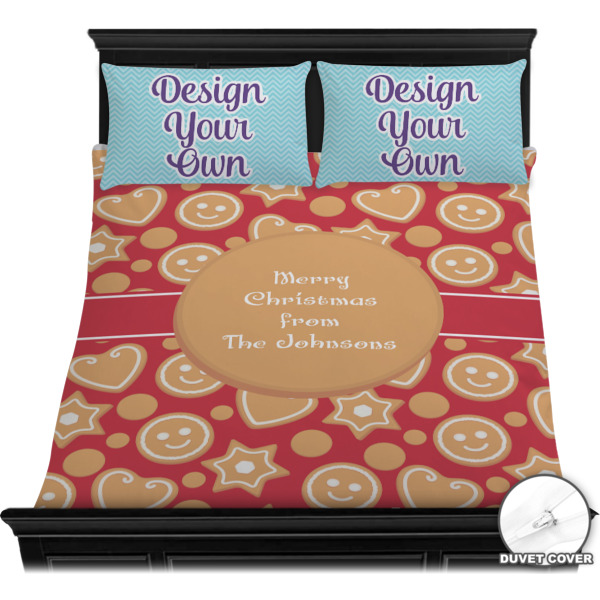 Custom Design - Bedding Set - Queen - Duvet - On Bed