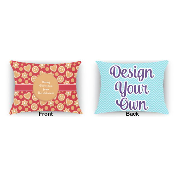 Custom Design - Outdoor Rectangular Throw Pillow (Front and Back)