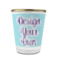 Design Your Own Glass Shot Glass - 1.5 oz - with Gold Rim - Single