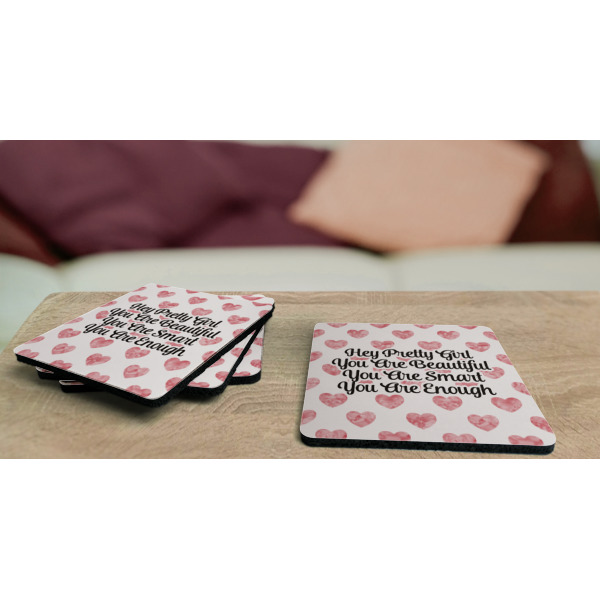 Custom Design - Coaster Rubber Back - On Coffee Table