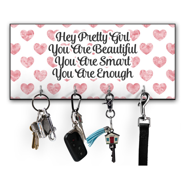 Custom Design Your Own Key Hanger w/ 4 Hooks