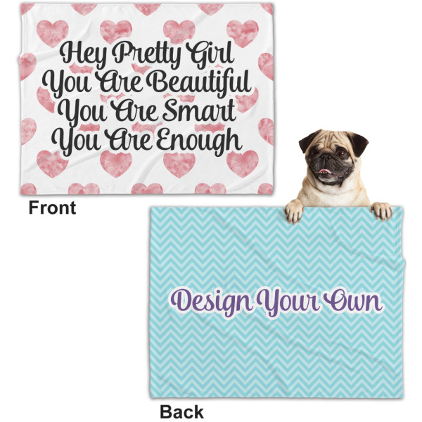 Custom Design - Microfleece Dog Blanket - Regular - Front & Back