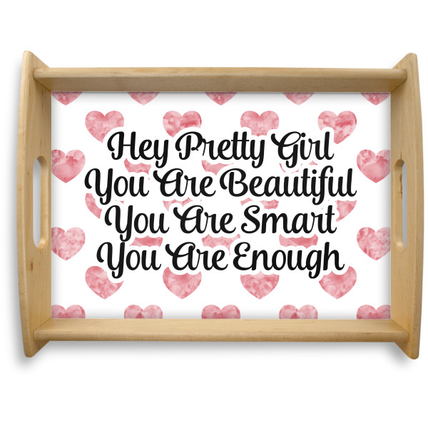 Custom Design Your Own Natural Wooden Tray - Large