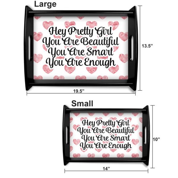 Custom Design - Serving Tray Black Sizes